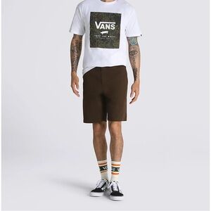 Vans Authentic Chino Relaxed Fit Demitasse Brown Shorts 32